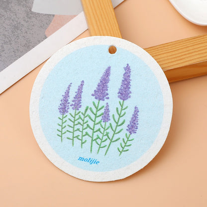 READY STOCK!!! Flower Wood Pulp Dishwashing Sponge | Compressed Wood Pulp Sponge Rub 花形木浆海绵洗碗布 | 压缩木浆海绵擦