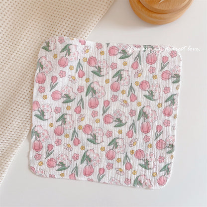 READY STOCK! Baby Muslin Cotton Washcloths | Soft Multi-Layer Face Towel | Baby Feeding Bibs | Multi-Style 婴儿棉纱洗脸巾 |