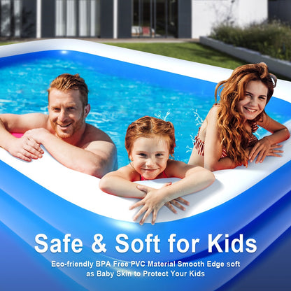 READY STOCK!!! Inflatable Swimming Pool | Large Family & Kids Pool | Durable & Easy Setup 充气游泳池