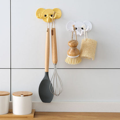 READY STOCK!!!Multi-Function Organ Shape Hook Kitchen/Bathroom Wall Hanging Without Trace Racks