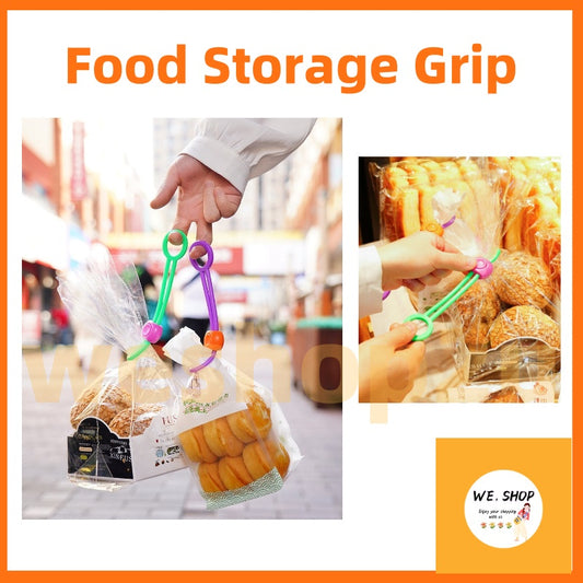 READY STOCK!!! Fruit Snack Grip Rope | Hangable Cable Clip | Tighten Strap Sealing Band | Portable Home Organizer 绑带密封带