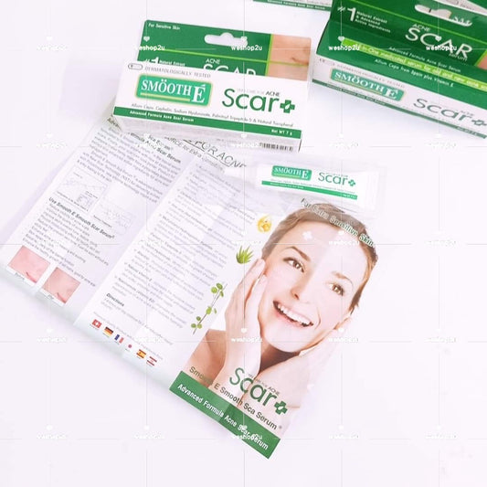 Ready Stock!!!SMOOTH E ACNE SCAR SERUM 7g 痘印祛疤膏