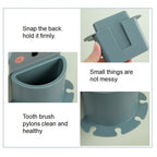 READY STOCK!!! Toothbrush hook self adhensives holder multifunction wall mirror glass 卡通壁挂式牙刷架 卫浴无痕粘胶牙刷挂架