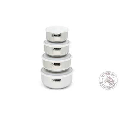 READY STOCK!!!Zebra THAILAND Food Storage Extra Set with Lid【4 in 1】12/14/16/18cm