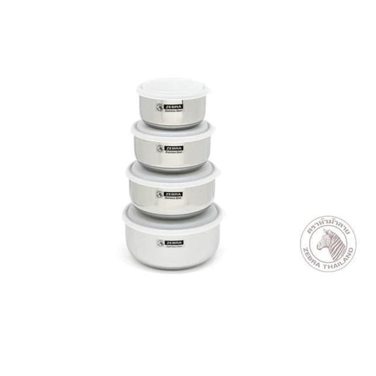 READY STOCK!!!Zebra THAILAND Food Storage Extra Set with Lid【4 in 1】12/14/16/18cm