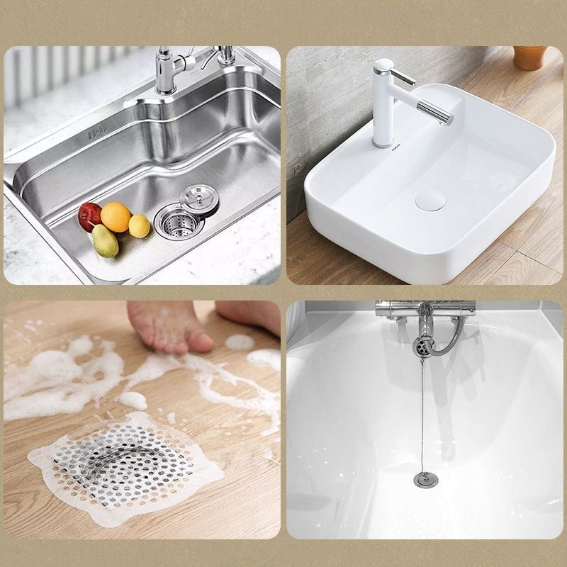 READY STOCK!!!Bathroom Floor Drain Sticker Cover Hair Filter Catcher  Remover Pelekat Penapis Sisa Makanan Rambut 地漏贴