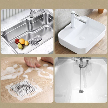 READY STOCK!!!Bathroom Floor Drain Sticker Cover Hair Filter Catcher  Remover Pelekat Penapis Sisa Makanan Rambut 地漏贴