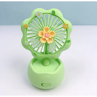 READY STOCK‼️ Mini Portable Clip Fan | USB Rechargeable | Cute Cartoon Desk & Handheld Fan 迷你便携式风扇