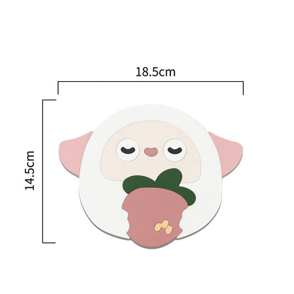 READY STOCK!!!Silicone Heat Insulation Pad Cartoon Cup Mat Anti-scalding Anti-skid Coaster Milk Coffee Cup Mats隔热垫