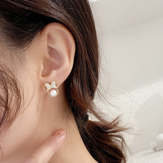 READY STOCK!!!2020 New Fashion Bear Drop Earrings Korean Alloy Cartoons Earring for Women
