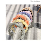 READY STOCK!!!Fashion Korean Hair Bands, Lace Soft Color Pattern Plaid Headband, Ladies Hair Accessories Gifts