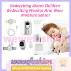 READY STOCK!!! Bedwetting Alarm Children Bedwetting Monitor Arm Wear Moisture Sensor Bed Wetting Alarm Sound Light