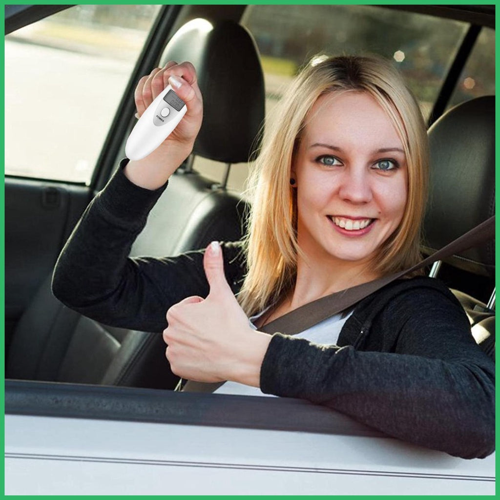 Ready Stock!!! Breathalyzer Digital Alcohol Tester Accuracy with LCD Display Screen Portable Breath Alcohol Tester
