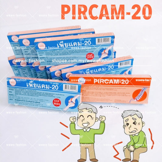 READY STOCK!!!PIRCAM-20 (10capsule/tablet) Original Thailand Relief Headache and Body Pains标康胶丸-20