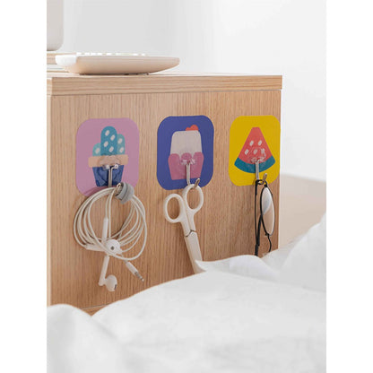 READY STOCK!!!Multi-Function Organ Shape Hook Kitchen/Bathroom Wall Hanging Without Trace Racks