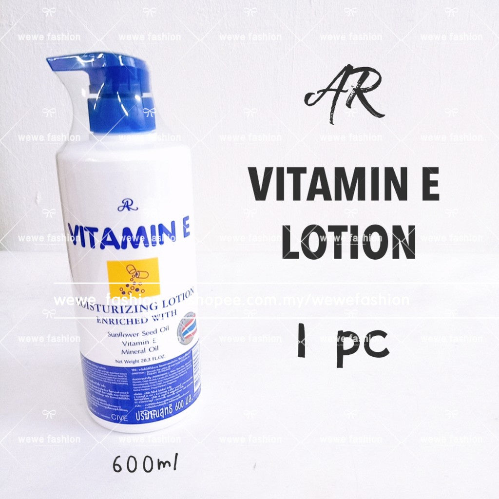 Ready Stock!!!AR Vitamin E Moisturizing Lotion Enriched With Sunflower Seed Oil 600ml Original Thailand