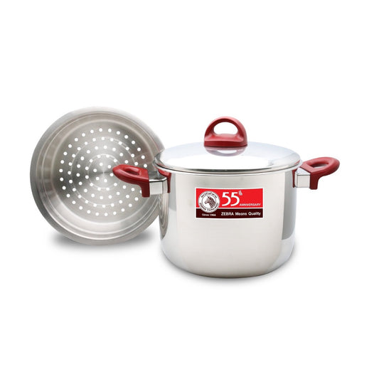 Zebra 22cm Sauce Pot With Steamer [55th Anniversary]