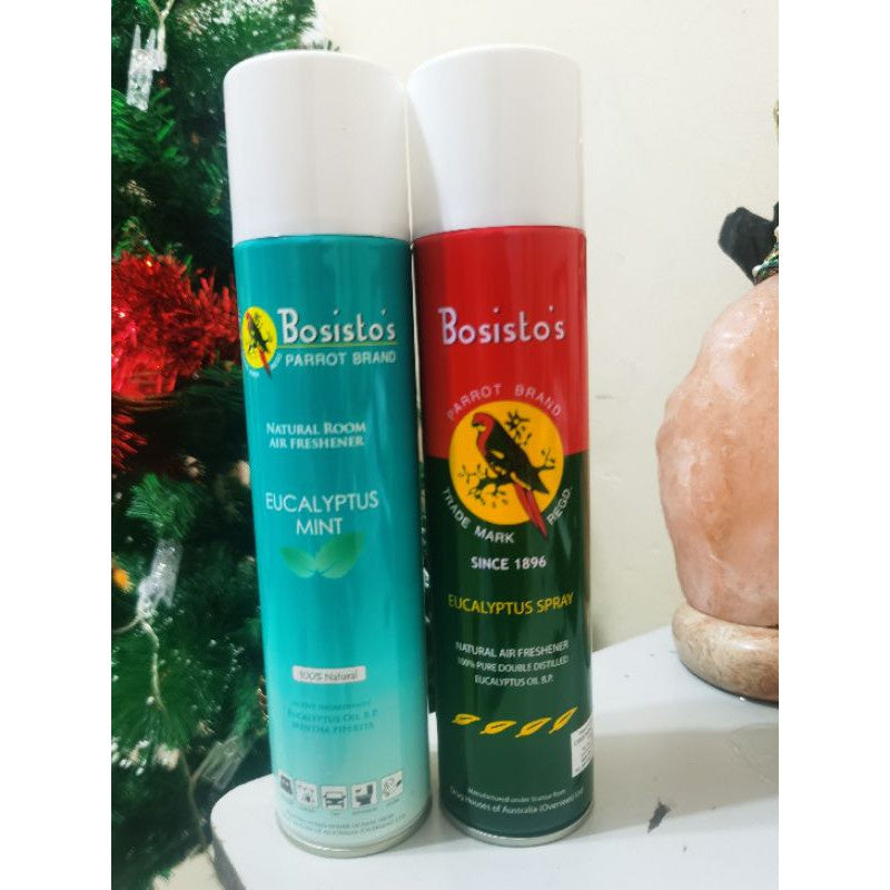 Bosisto's Parrot Brand Eucalyptus spray  300ml 鹦鹉牌白树油天然喷雾剂Minyak Kayu Putih Cap Burung Kakatua spray 300ml/150ml