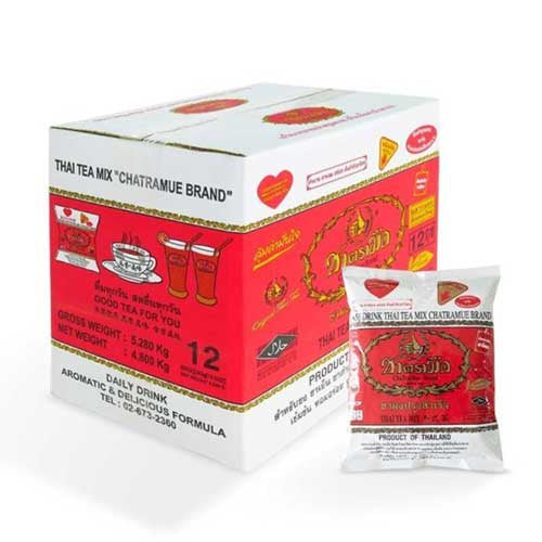 Ready Stock!!!Thai Tea Green Tea Teh Hijau Daun Original Thai Brand ChaTraMue Matcha TeaLeaf  (1 box 12 pack) 泰国手标红茶/绿茶