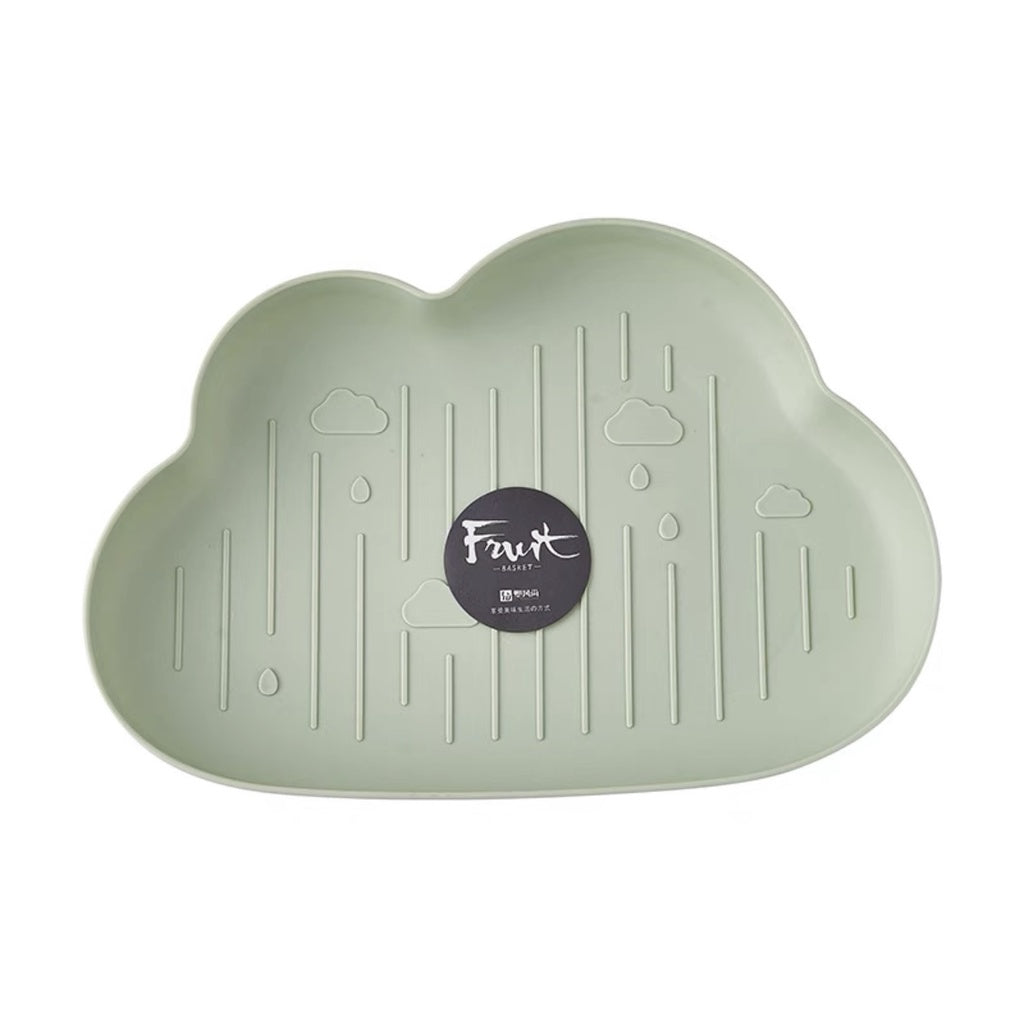 READY STOCK!!!Cute Carrot Clouds Strawberry Shape Plastic Snacks Fruit Plate