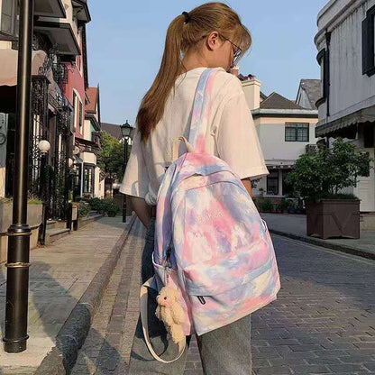 READY STOCK!Korea Style Fashion Bagpack PU Leather Casual 后背包书包