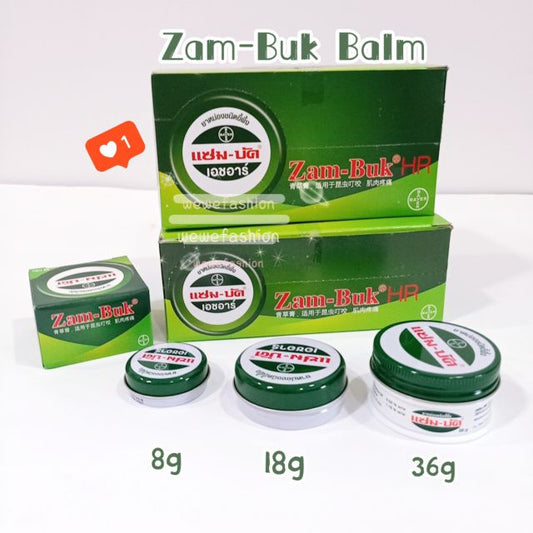 Ready Stock!!! ZAMBUK Balm Relief Pain Muscle Herbal Ointment Insect Bites (8g/ 18g/ 36g) Original Thailand 泰国青药膏