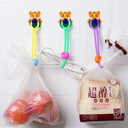 READY STOCK!!! Fruit Snack Grip Rope | Hangable Cable Clip | Tighten Strap Sealing Band | Portable Home Organizer 绑带密封带