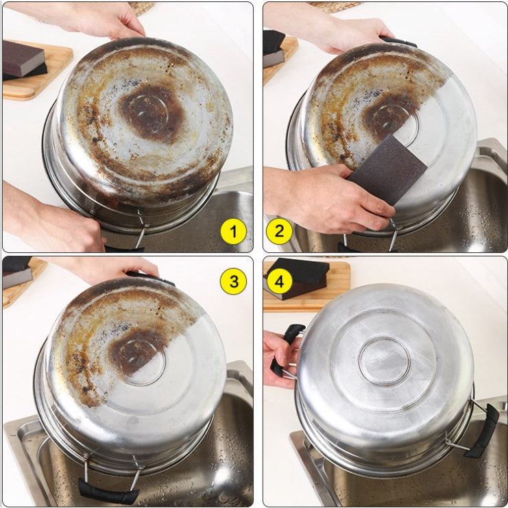 READY STOCK!!! Magic Nano Sponge Eraser | Wood Pulp & Emery Cleaning Sponge | Kitchen & Bathroom Cleaner 魔术纳米木浆金清洁海绵