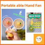 READY STOCK‼️ Mini Portable Clip Fan | USB Rechargeable | Cute Cartoon Desk & Handheld Fan 迷你便携式风扇
