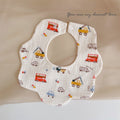 READY STOCK‼️ Baby Infant Saliva Towel | 100% Cotton Bibs | 360° Rotating Reversible Baby Bib  婴儿口水巾 | 100%纯棉围兜