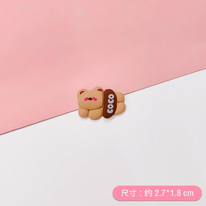 READY STOCK!!!Hole shoes decorative buckle accessories shoes flower buckle cute cartoon pattern garden shoe accessories