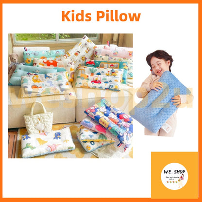 Ready Stock Washable Baby Pillow Children's Cotton  Pea Fleece Quick Dry Soothing Sleep Aid Pillowchildren 纯棉儿童枕头