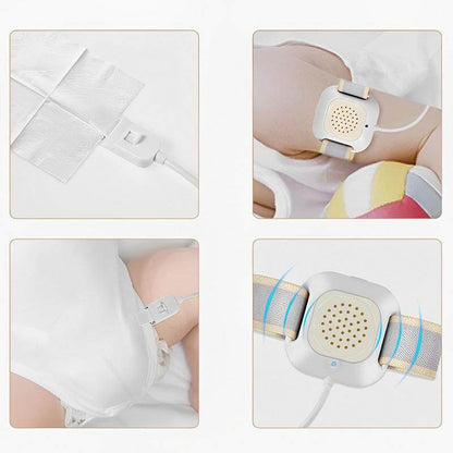 READY STOCK!!! Bedwetting Alarm Children Bedwetting Monitor Arm Wear Moisture Sensor Bed Wetting Alarm Sound Light