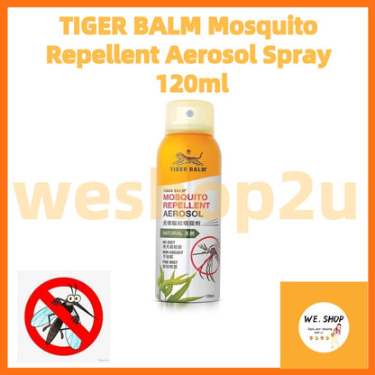 Ready Stock!!! TIGER BALM Mosquito Repellent Aerosol Spray 120ml 虎标驱蚊喷雾 120ml