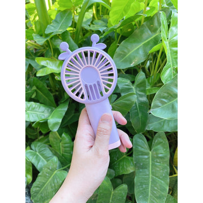 READY STOCK‼️ Mini Portable Clip Fan | USB Rechargeable | Cute Cartoon Desk & Handheld Fan 迷你便携式风扇
