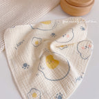 READY STOCK! Baby Muslin Cotton Washcloths | Soft Multi-Layer Face Towel | Baby Feeding Bibs | Multi-Style 婴儿棉纱洗脸巾 |
