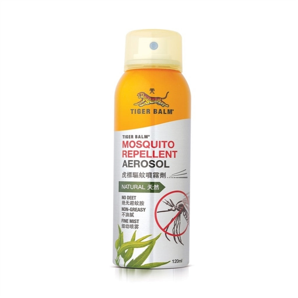 Ready Stock!!! TIGER BALM Mosquito Repellent Aerosol Spray 120ml 虎标驱蚊喷雾 120ml
