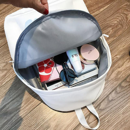 READY STOCK!Korea Style Fashion Bagpack PU Leather Casual 后背包书包