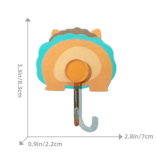 READY STOCK!!!Cartoon Strong Load-Bearing Hook Bathroom Seamless Sticky Hook Punch-Free Suction Cup Hook
