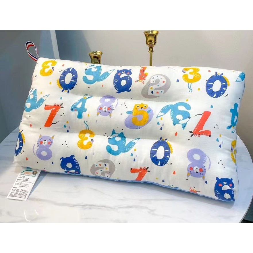 Ready Stock Washable Baby Pillow Children's Cotton  Pea Fleece Quick Dry Soothing Sleep Aid Pillowchildren 纯棉儿童枕头