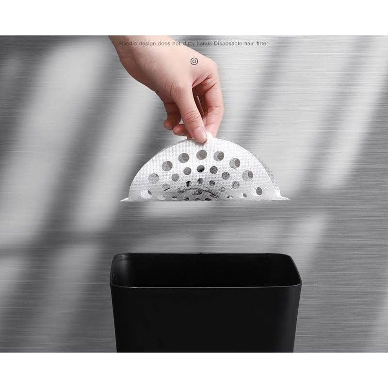READY STOCK!!!Bathroom Floor Drain Sticker Cover Hair Filter Catcher  Remover Pelekat Penapis Sisa Makanan Rambut 地漏贴