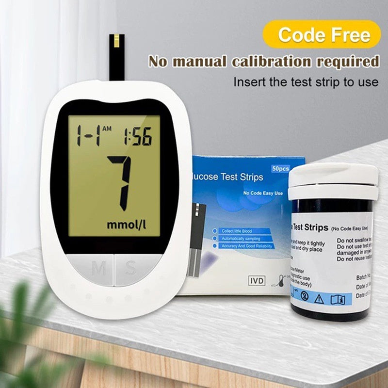 READY STOCK!!!Blood Glucose Meter Sugar Glucometer Mesin Meter Cek Gula Darah Kencing Manis Test Strip GDM