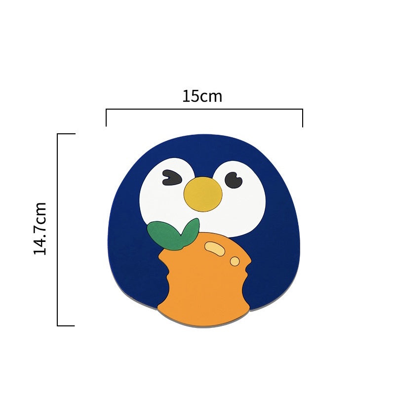 READY STOCK!!!Silicone Heat Insulation Pad Cartoon Cup Mat Anti-scalding Anti-skid Coaster Milk Coffee Cup Mats隔热垫