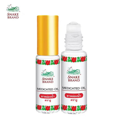 (READYSTOCK) Snake Brand Medicated Oil 5ml 蛇牌薄荷驱风油 5ml | 泰国进口 | 缓解头痛