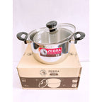 READY STOCK!!! Original THAILAND Zebra Souce Pot Merry 22cm 【Glass Lid】