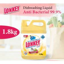 READY STOCK!!!Lonkey Dishwash 1.8Kg with Pump(assorted) Aloe Vera/Aco Vinegar/Anti-Bacterial