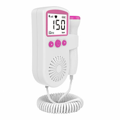 READY STOCK‼️ Baby Fetal Doppler Heart Rate Monitor Ultrasound Detector LCD Display Alat Denyut Jantung Bayi