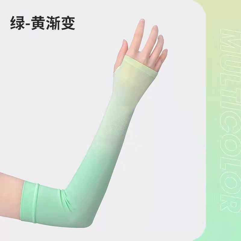 READY STOCK‼️ UV Protection Cycling Arm Sleeve Ice Silk Sunblock Sarung Tangan Panjang Lengan Outdoor Sports  防曬手套 袖套 冰袖