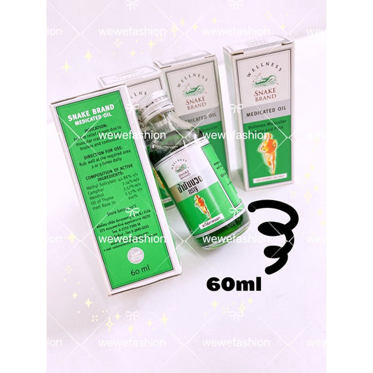 READY STOCK!!!Snake Brand Medicated Oil Original THAILAND 60ml