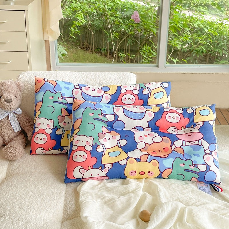 Ready Stock Washable Baby Pillow Children's Cotton  Pea Fleece Quick Dry Soothing Sleep Aid Pillowchildren 纯棉儿童枕头